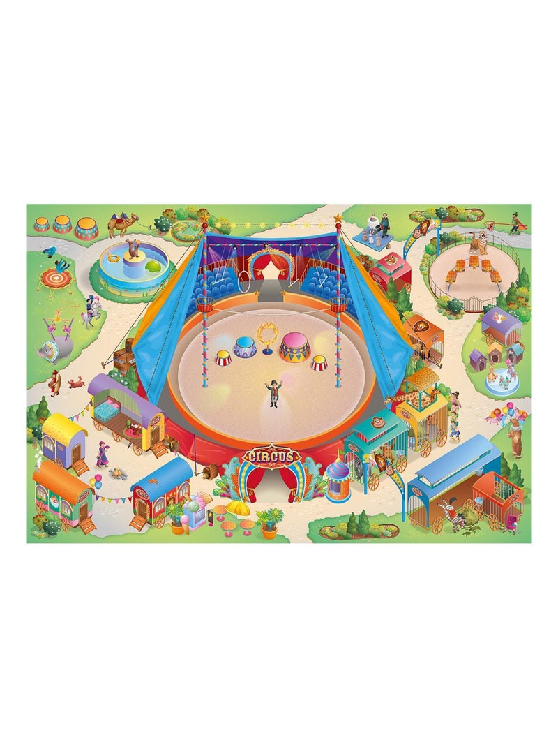 Tapis enfant tissé CIRQUE Multicolore - Kiabi