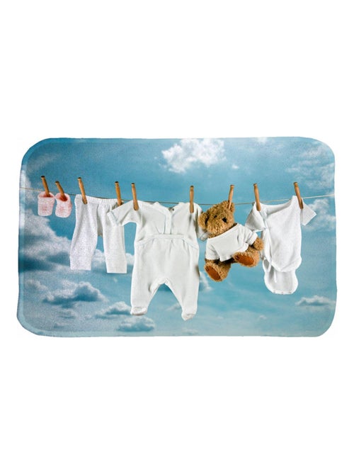 Tapis enfant tissé DOUX LIN - Kiabi