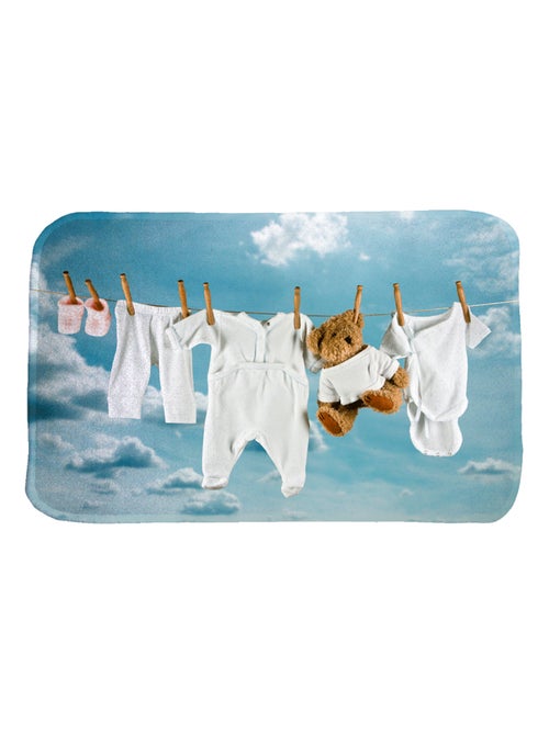 Tapis enfant tissé DOUX LIN - Kiabi