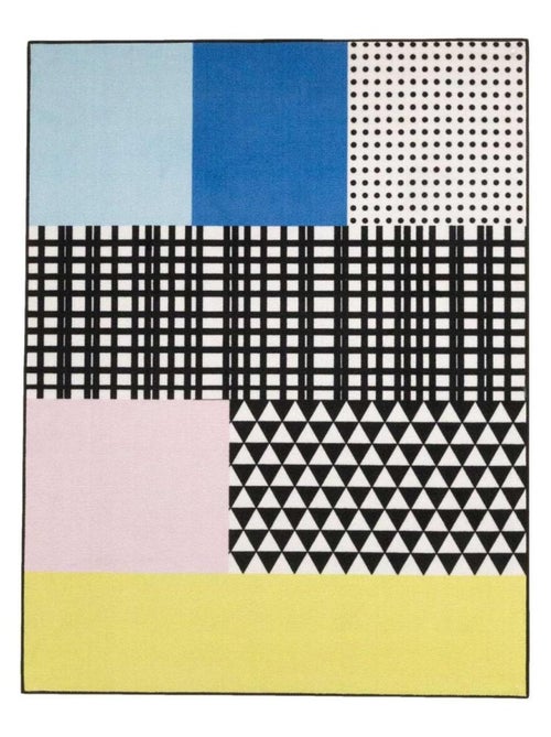 Tapis enfant tissé GRID - Kiabi