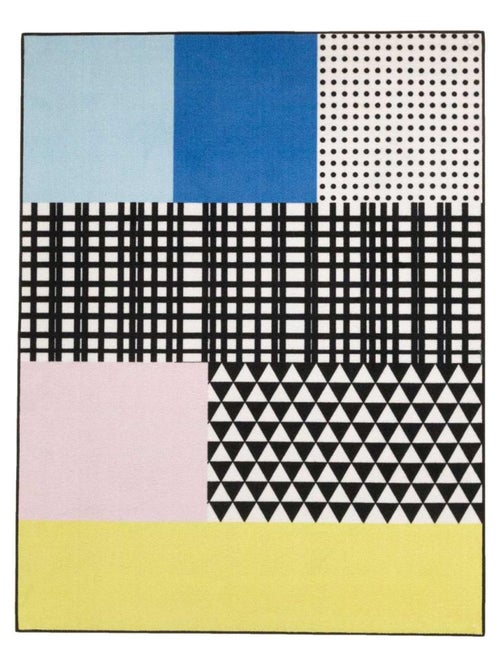 Tapis enfant tissé GRID - Kiabi