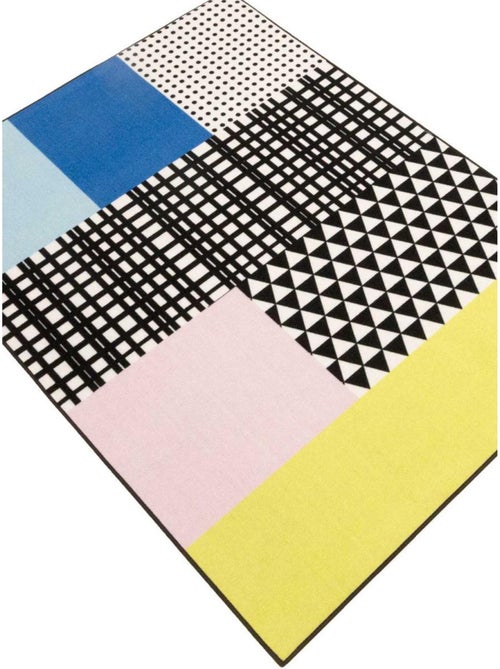 Tapis enfant tissé GRID - Kiabi