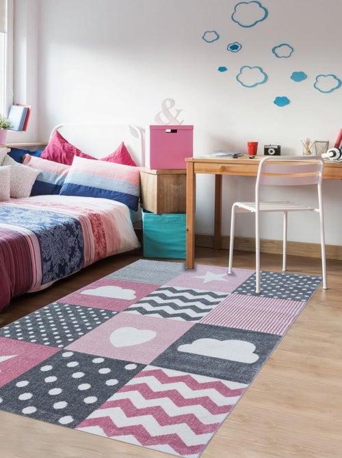 Tapis enfant tissé KID HEART - Kiabi