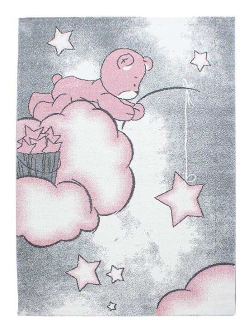 Tapis enfant tissé KID SKY Rose - Kiabi