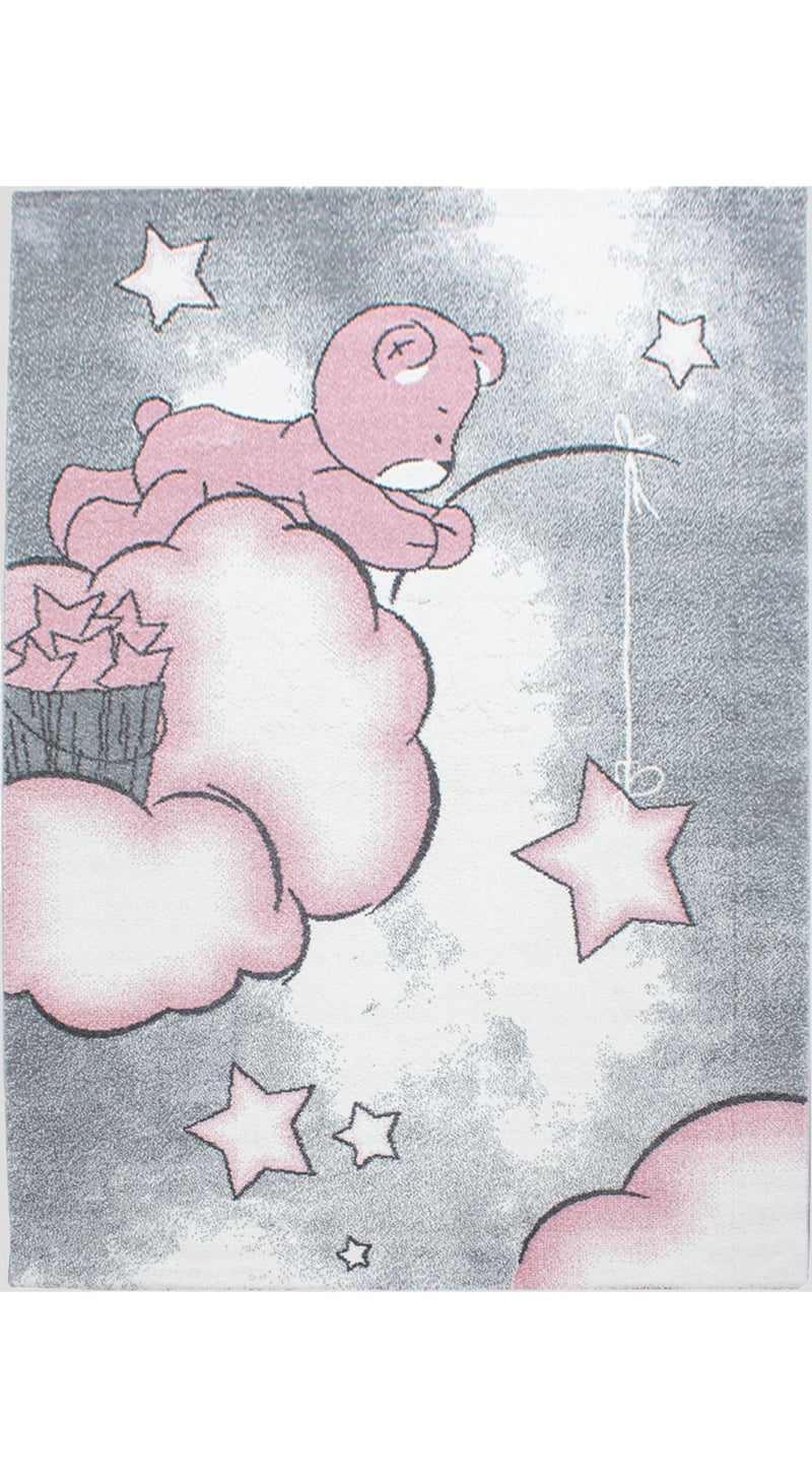 Tapis enfant tissé KID SKY Rose - Kiabi