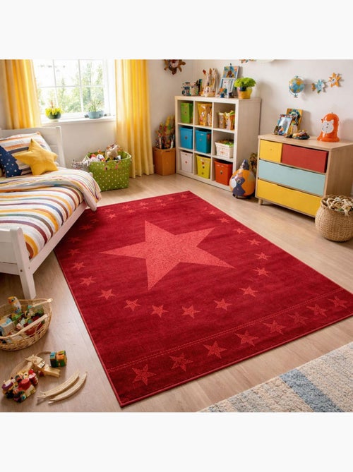 Tapis enfant tissé LYN1 1ST START - Kiabi Tapis enfant tissé LYN1 1ST START - Kiabi