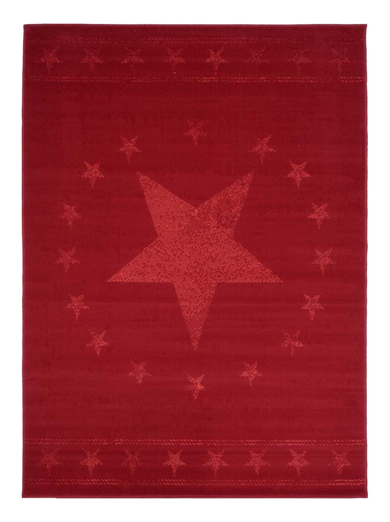 Tapis enfant tissé LYN1 1ST START Rouge - Kiabi