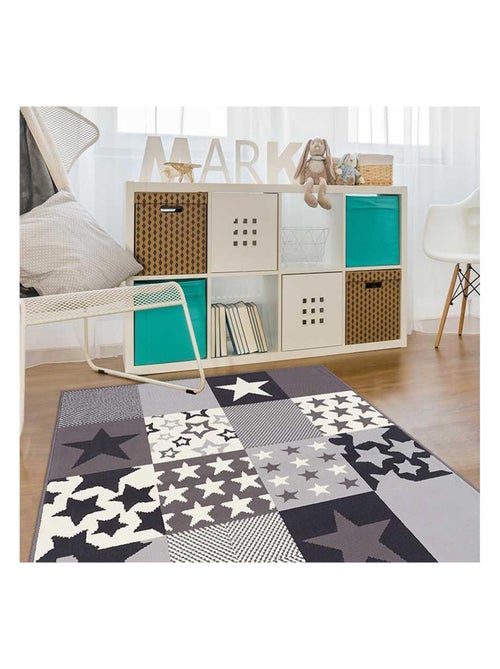 Tapis enfant tissé LYN1 CARETOILE - Kiabi