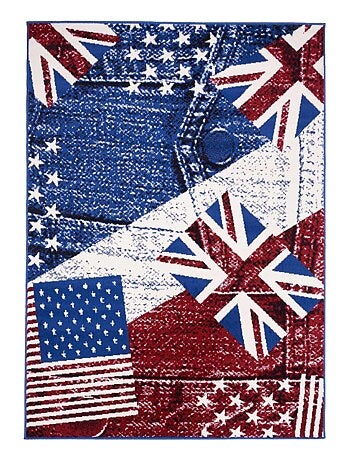Tapis enfant tissé LYN1 USA UK