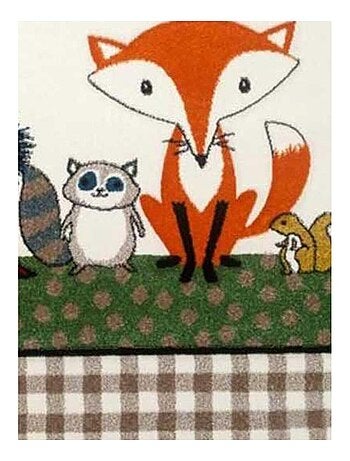 Tapis enfant tissé LYN8 PHOTO DE FORET