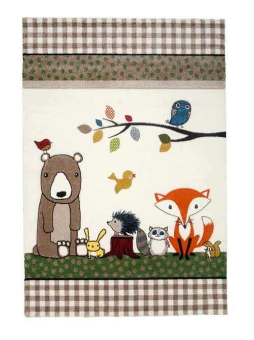 Tapis enfant tissé LYN8 PHOTO DE FORET - Kiabi
