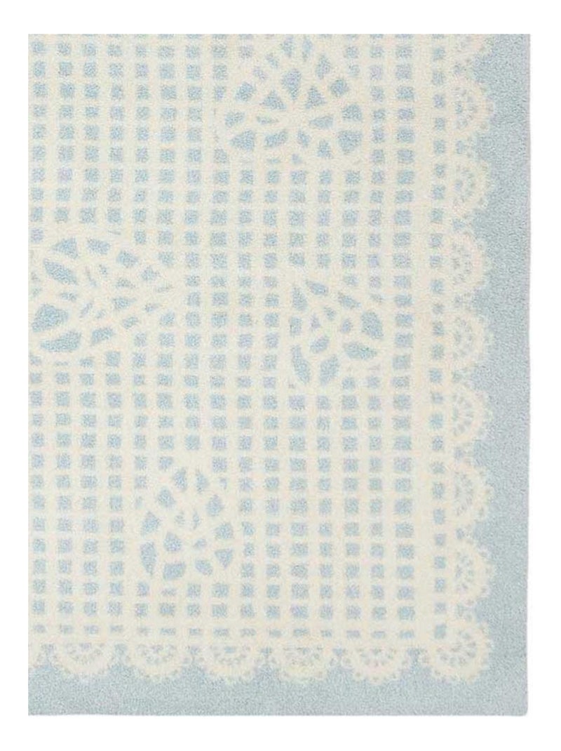 Tapis enfant tissé MARILINE Bleu - Kiabi