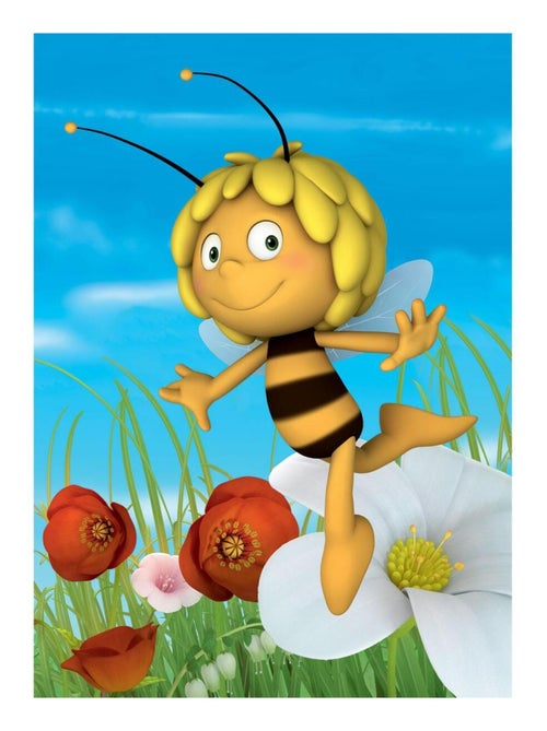 Tapis enfant tissé MAYA ABEILLE A - Kiabi