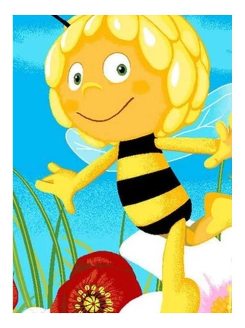 Tapis enfant tissé MAYA ABEILLE A - Kiabi