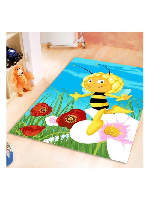 Tapis enfant tissé MAYA ABEILLE A - Kiabi