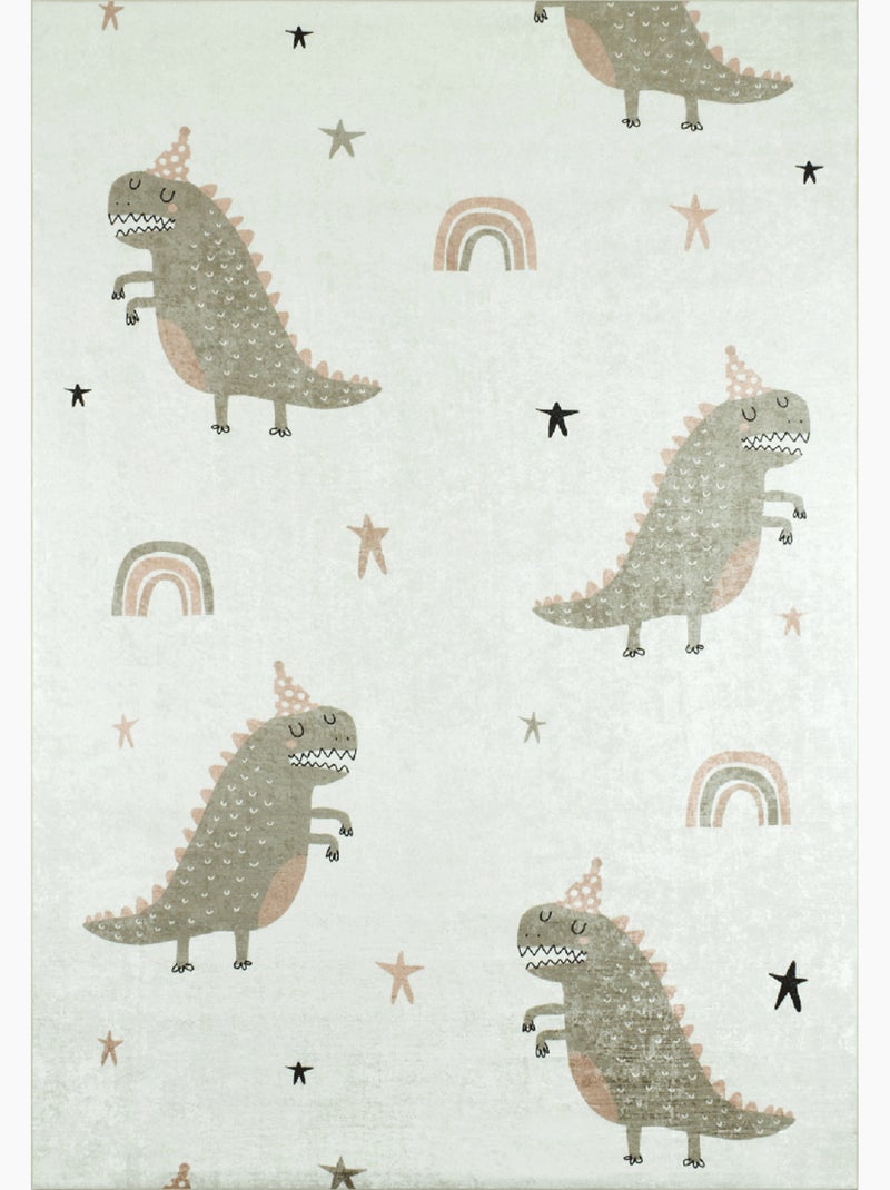 Tapis enfant tissé MONSTRO Vert - Kiabi