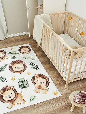 Tapis enfant tissé motif animaux CELESTA 1