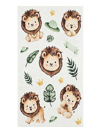 Tapis enfant tissé motif animaux CELESTA 1