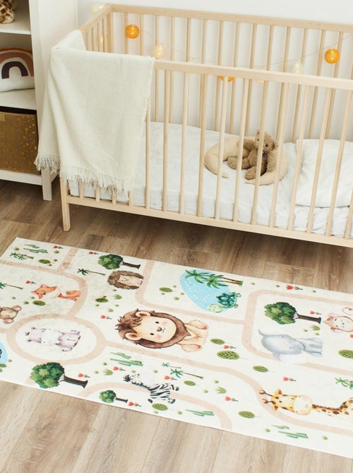 Tapis enfant tissé motif animaux CELESTA - Kiabi Tapis enfant tissé motif animaux CELESTA - Kiabi