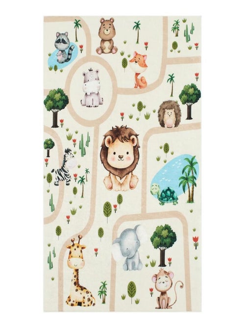 Tapis enfant tissé motif animaux CELESTA - Kiabi Tapis enfant tissé motif animaux CELESTA - Kiabi