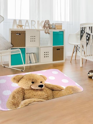 Tapis enfant tissé motif animaux DOUX TED