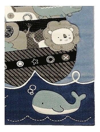 Tapis enfant tissé motif animaux ETELDA