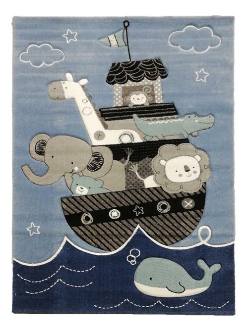 Tapis enfant tissé motif animaux ETELDA - Kiabi