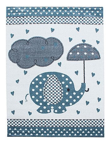 Tapis enfant tissé motif animaux KID RAIN