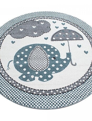 Tapis enfant tissé motif animaux KID RAIN