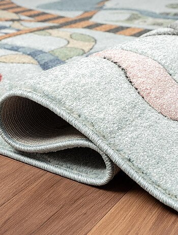 Tapis enfant tissé motif animaux KIDCHIC