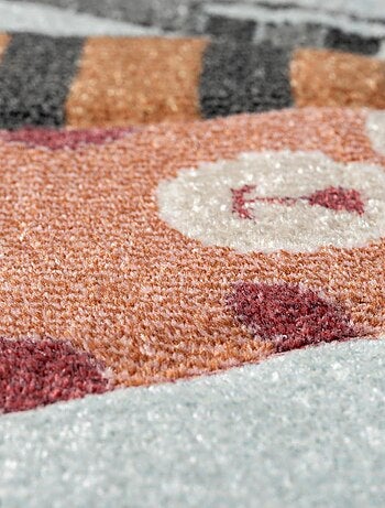 Tapis enfant tissé motif animaux KIDCHIC