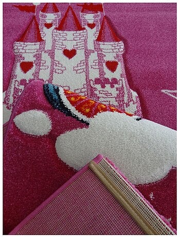 Tapis enfant tissé motif animaux LYN8 CHATOLI