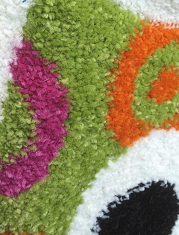 Tapis enfant tissé motif animaux LYN8 CHOUETTE