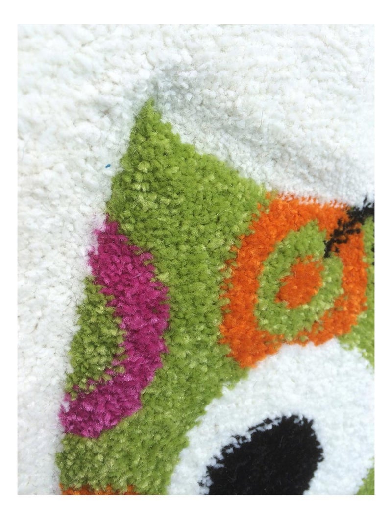 Tapis enfant tissé motif animaux LYN8 CHOUETTE Beige - Kiabi