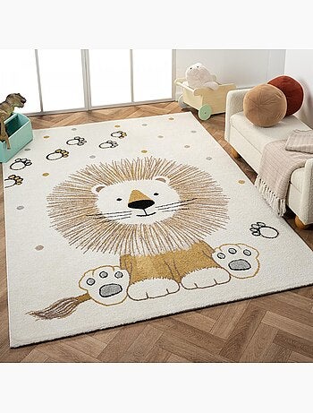 Tapis enfant tissé motif animaux SWEETLION