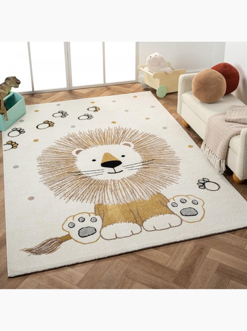 Tapis enfant tissé motif animaux SWEETLION - Kiabi