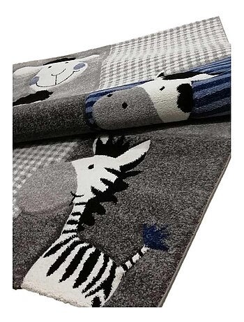 Tapis enfant tissé motif animaux ZOO