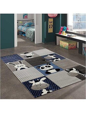 Tapis enfant tissé motif animaux ZOO