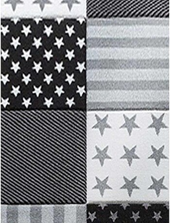 Tapis enfant tissé motif géométrique LYN8 FLAG START