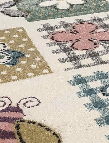 Tapis enfant tissé motif géométrique LYN8 WENTONE