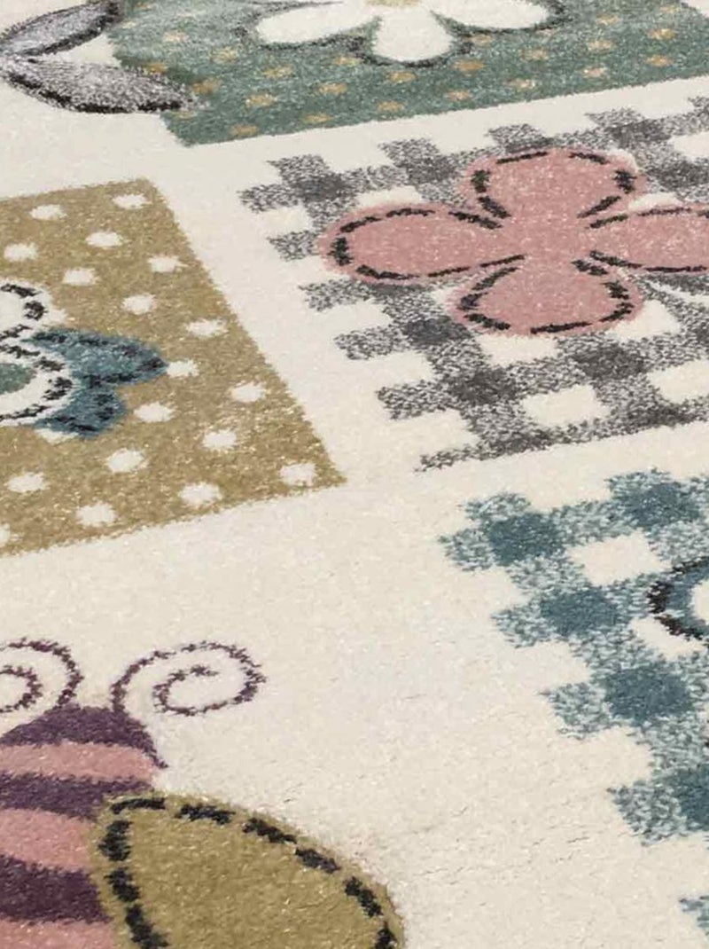 Tapis enfant tissé motif géométrique LYN8 WENTONE Multicolore - Kiabi