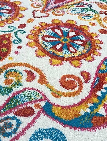 Tapis enfant tissé motif tête de mort LYN8 SKULL HEAD