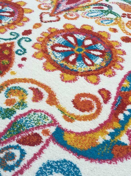 Tapis enfant tissé motif tête de mort LYN8 SKULL HEAD - Kiabi