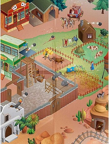 Tapis enfant tissé NAPPE ALAMO