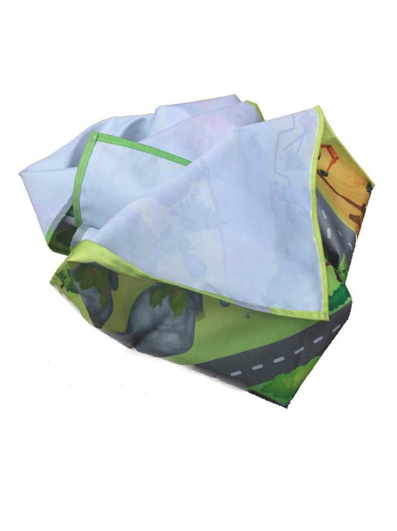 Tapis enfant tissé NAPPE ALAMO Multicolore - Kiabi