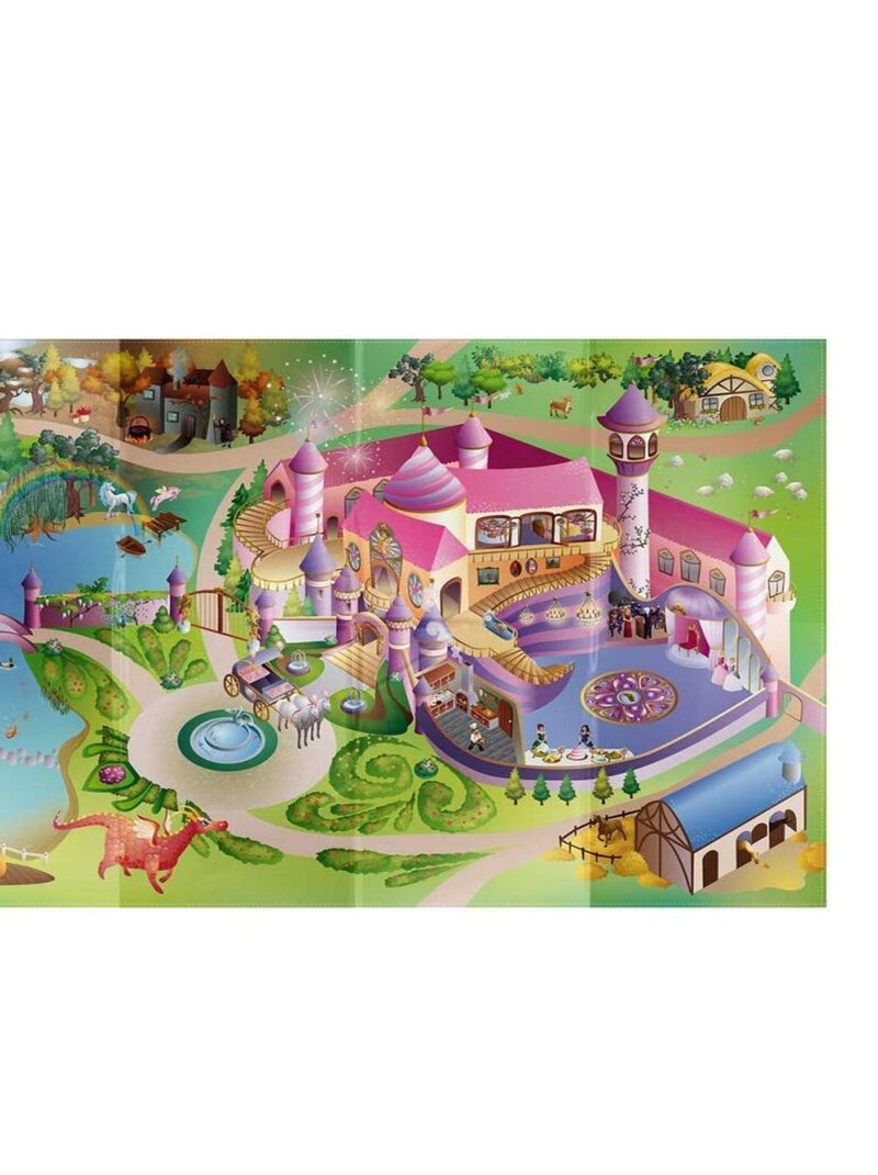 Tapis enfant tissé NAPPE PRINCESS Multicolore - Kiabi