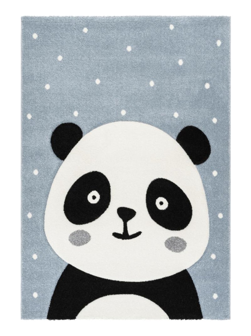 Tapis enfant tissé PANDADOU Bleu - Kiabi