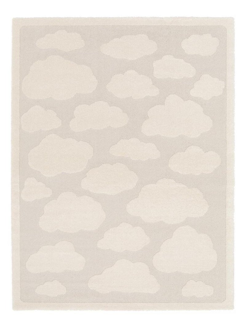 Tapis enfant tissé RIVIERA 3 Ecru - Kiabi