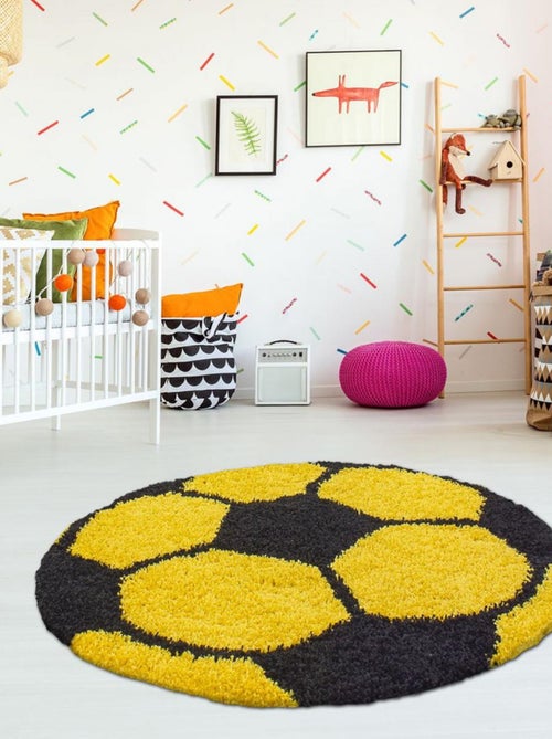 Tapis enfant tissé SHAGGY FOOT - Kiabi
