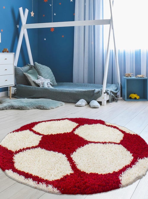 Tapis enfant tissé SHAGGY FOOT - Kiabi